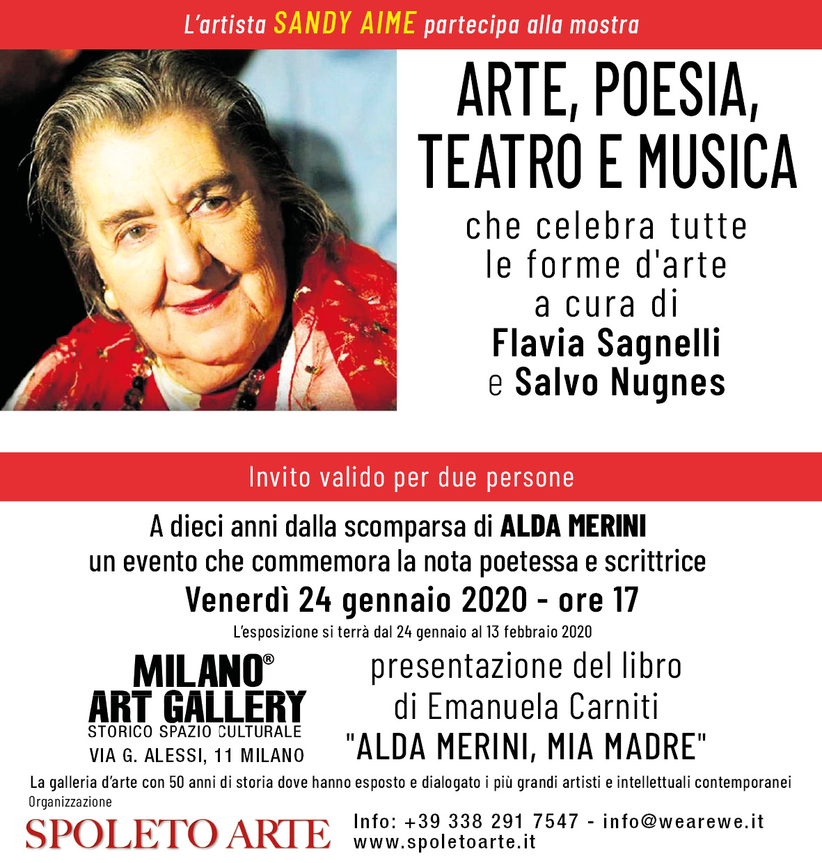 “Sandy-Aime-alda merini milano art gallery-eventi” 1