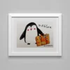 Pinguino Viaggiatore + Scritte